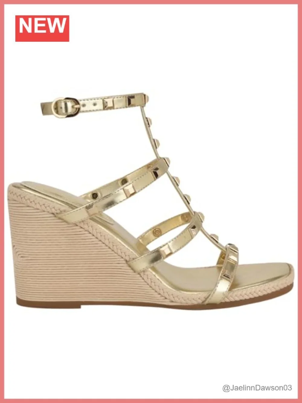 Wedge Sandals Faux Leather Square Toe Strappy Buckle 3.58 Heel Platform